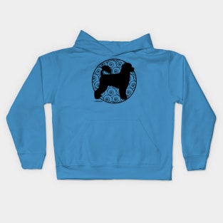 Portuguese Water Dog Retriever Waves Kids Hoodie